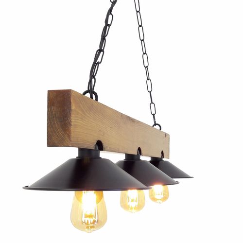 Opviq Üç Šapka Avize Walnut Black Luster slika 4