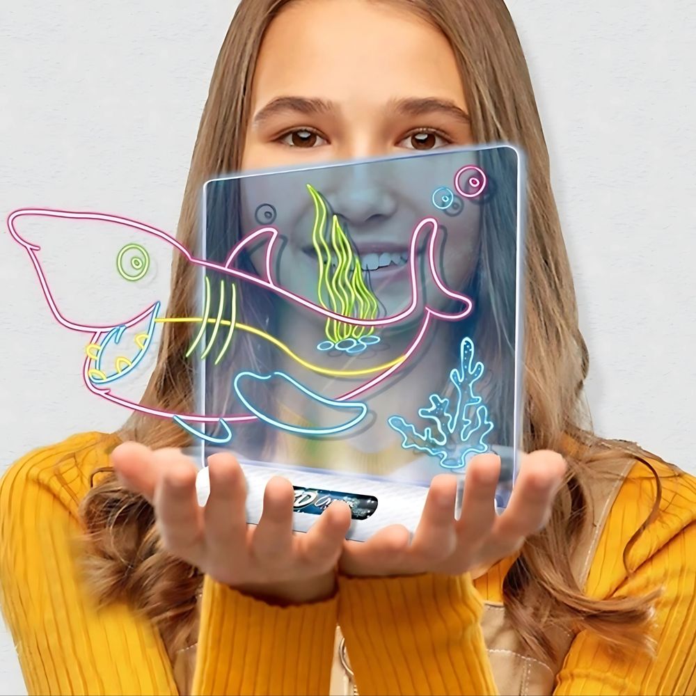 Woopie magnetska 3D ploča za crtanje s LED pozadinskim osvjetljenjem slika 2