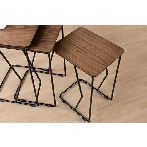 Ren - Walnut Walnut Nesting Table (3 Pieces) slika 4