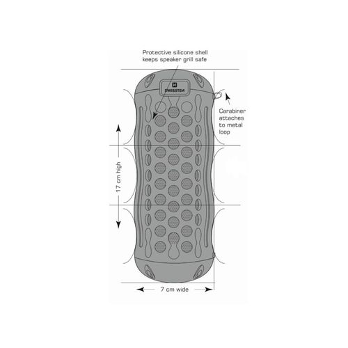 SWISSTEN zvučnik Bluetoooth, vodootporan IPX5, 2*5W, baterija, crni X-BOOM slika 2