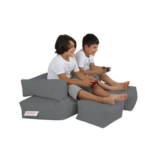 Atelier Del Sofa Vreća za sjedenje, Kids Double Seat Pouf - Fume slika 4