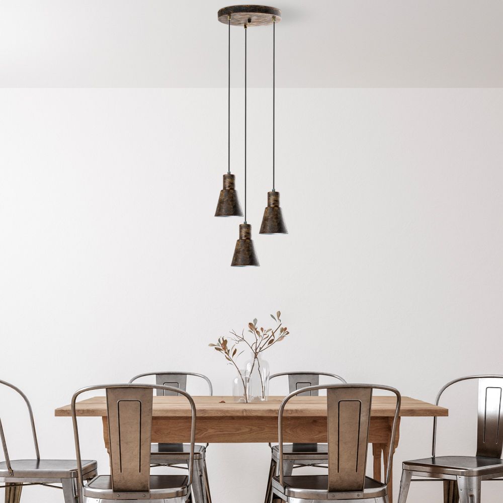 Luster KONIKKEM-6357-3-RETRO u Antiknom Stilu slika 1