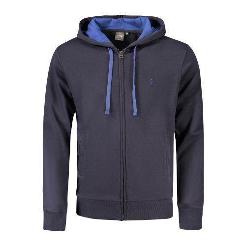 COVERI MOVING MEN'S BLUE ZIP-UP SWEATSHIRT slika 1