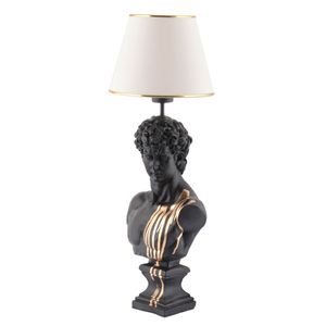Stolna lampa Dawud - Bijelo Crno Zlatna