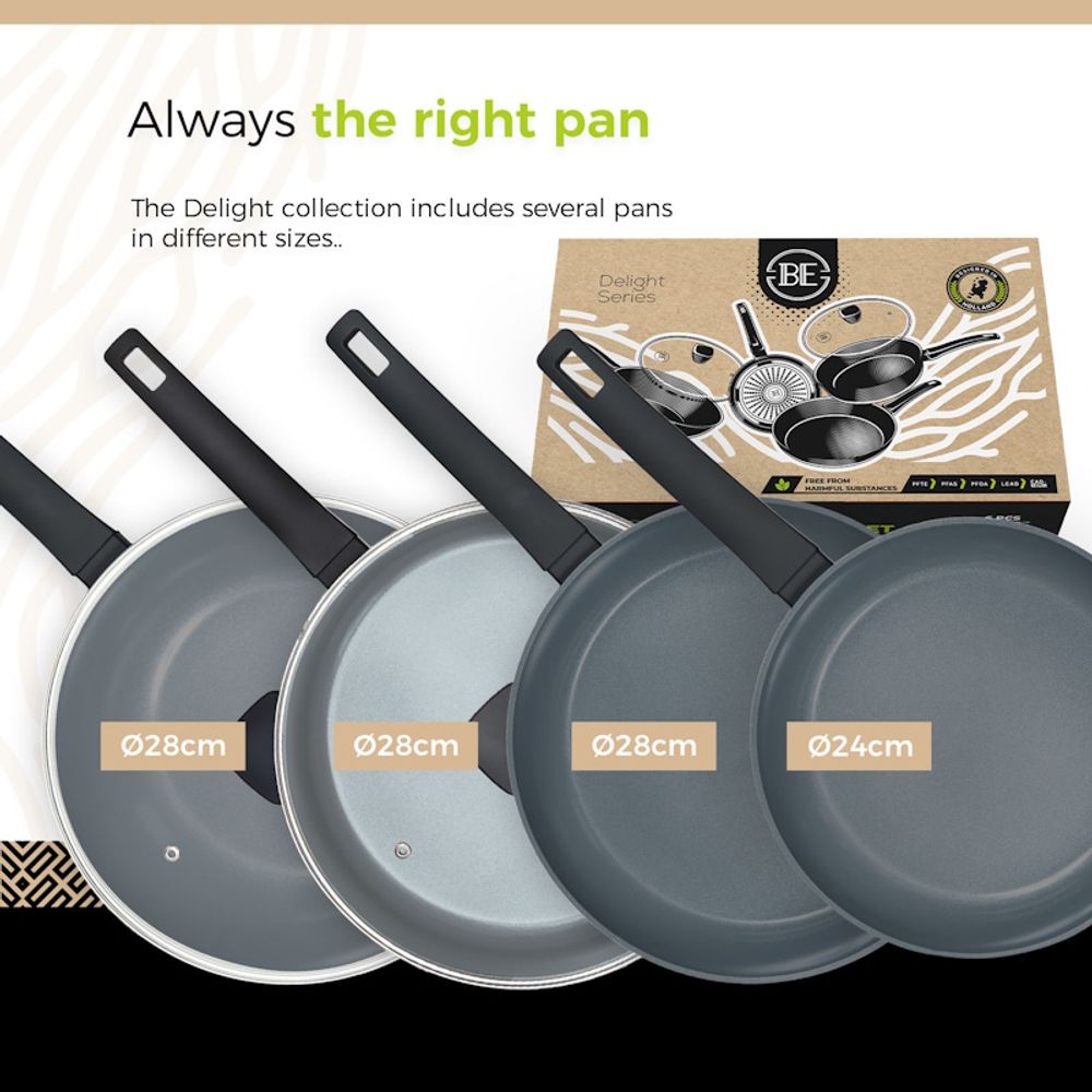 BE Living Set 4 tave Delight Black slika 8