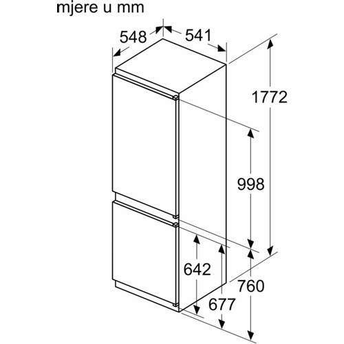 Bosch ugradbeni hladnjak KIV86VSE0 slika 11