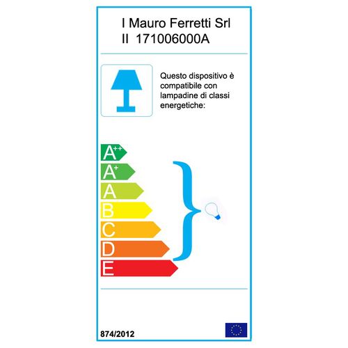 Mauro Ferretti Zidna svjetilka industry -a- cm 34x18x27 slika 7