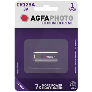 Agfa baterija litijumska CR123A, 3V, blister 1 komad - CR123A B1