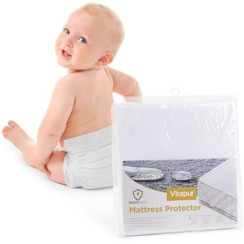 Vodootporna zaštita za dušek Vitapur Baby Protect white 70x140 cm slika 1
