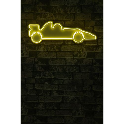 Wallity Ukrasna plastična LED rasvjeta, Formula 1 Race Car - Yellow slika 10