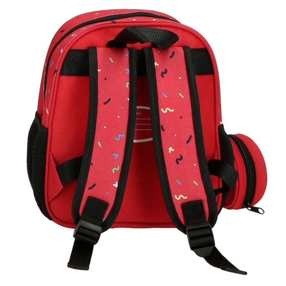 Disney Ranac 25 cm, predškolski Mickey Things, crveni slika 3