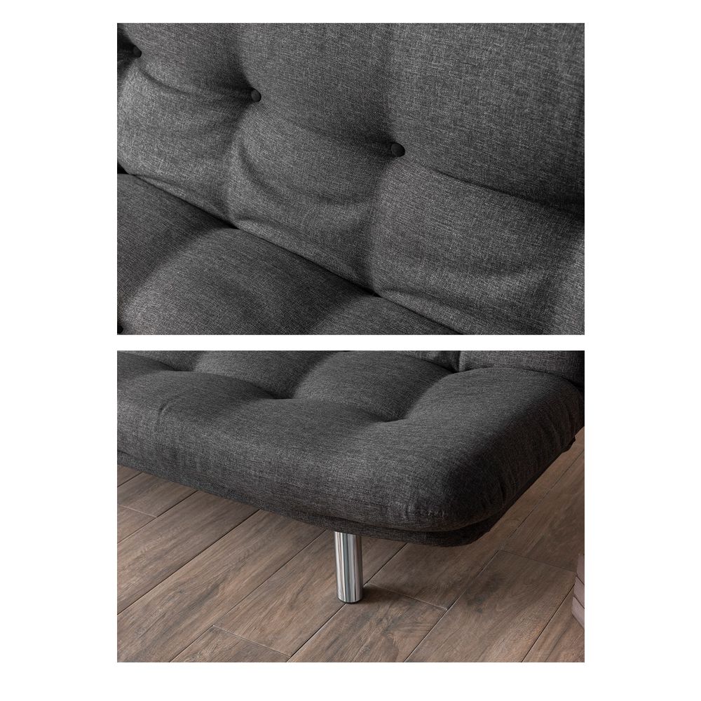 Misa Small Sofabed - Tamnosiva Trosjed-Krevet slika 4