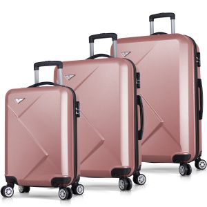 Set Kofera u Roze Zlatnoj Boji (3 Komada)