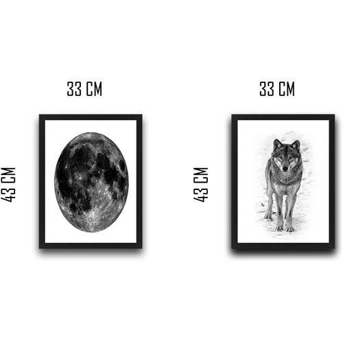 Wallity Uokvirena slika (2 komada), Wolf Set slika 3