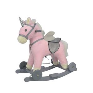 Chipolino igračka na luljanje sa kotačima Horse - pink