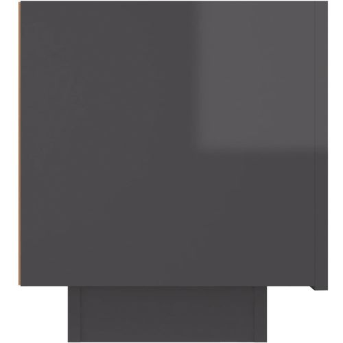 Noćni ormarić visoki sjaj sivi 100 x 35 x 40 cm od iverice slika 19