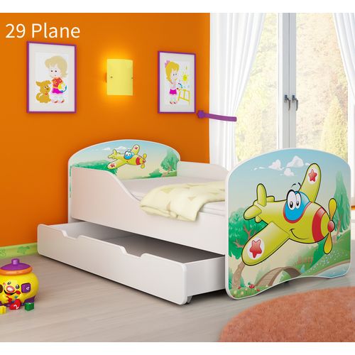 Dječji krevet ACMA s motivom + ladica 160x80 cm 29-aeroplane slika 1