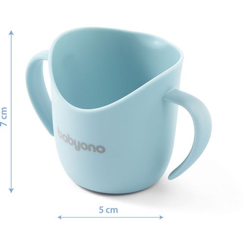 BabyOno Ergonomska čaša za trening FLOW 6 m+, mint slika 3