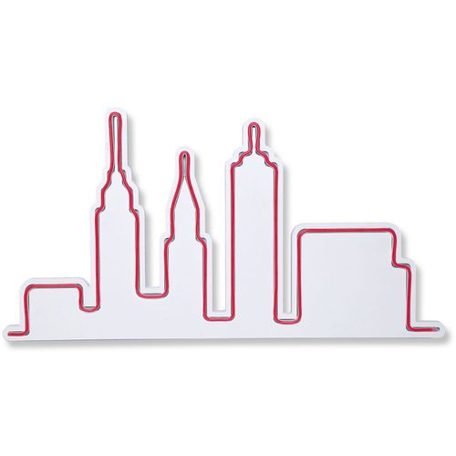 Wallity Ukrasna plastična LED rasvjeta, City Skyline - Red slika 4