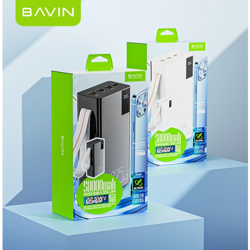 Bavin Power Bank 50000mAh 22.5W crna slika 1