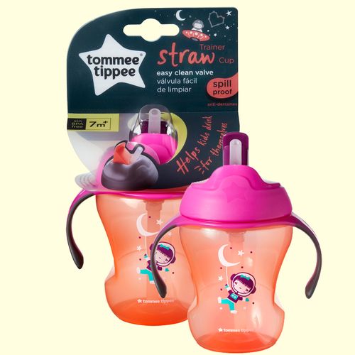 Tommee Tippee Training Bočica sa slamkom Girl 6m+ slika 2