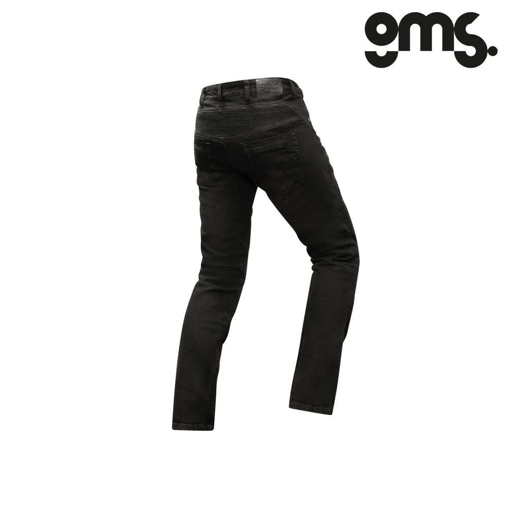 Pantalone - hlače - farmerke za motor GMS Viper - Crne vel.32/30 slika 3