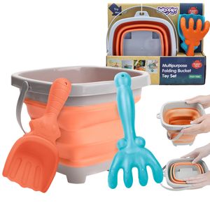 Woopie set sklopivih kanti s grabljama i lopaticom, narančasta