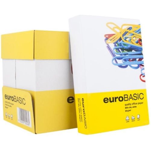 Papir Fotokopir A4/80g m2/500 Lista za laser, inkjet i fotokopir masine Ris papira euroBASIC slika 2