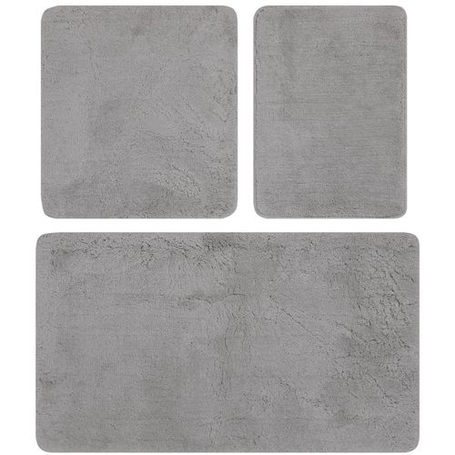 Havai - Grey Grey Acrylic Bathmat Set (3 Pieces) slika 5