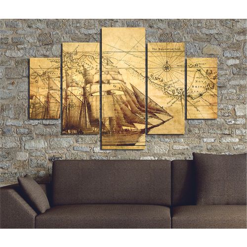 ST001 Multicolor Decorative MDF Painting (5 Pieces) slika 1