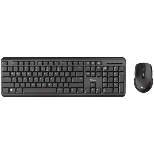 Trust tastatura+miš ODY bežični set SRB crna slika 1