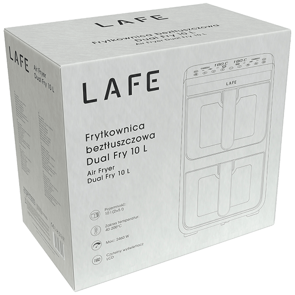 Lafe Friteza na vrući zrak / Air Dual Fry, 2460W, 10 l slika 7