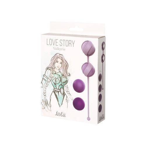 Vaginalne kuglice Lola games Set for Easy and Medium Level Love Story Valkyrie Purple slika 1