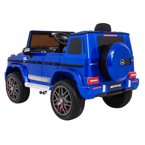 Licencirani auto na akumultor Mercedes G63 - plavi/lakirani slika 5