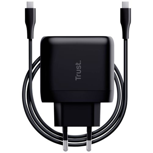 Punjač TRUST Maxo 65W USB-C laptop smartphone tablet 2m USB-C kabel crna slika 2