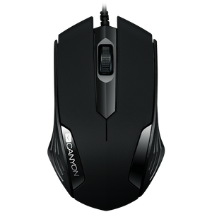 CANYON Optical wired mice, 3 buttons, DPI 1000, Black