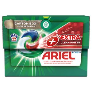 Ariel Kapsule za pranje veša +Extra Clean Power 22 kom, 22 pranja