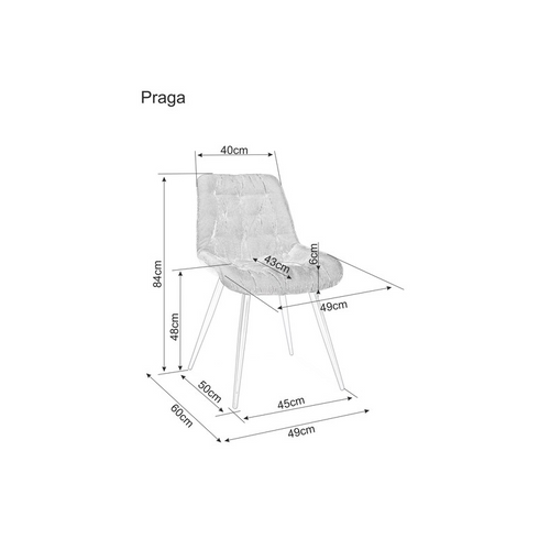 Stolica PRAGA - samt tkanina slika 8