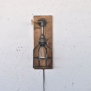 Pp167 Wooden
Black Wall Lamp