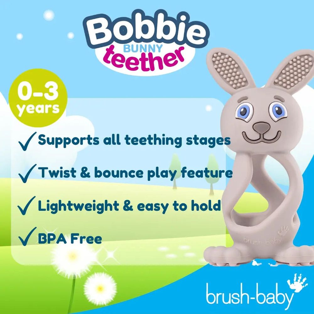 Brush-Baby Glodalica Bobbie Bunny 3D - Cappuccino slika 9