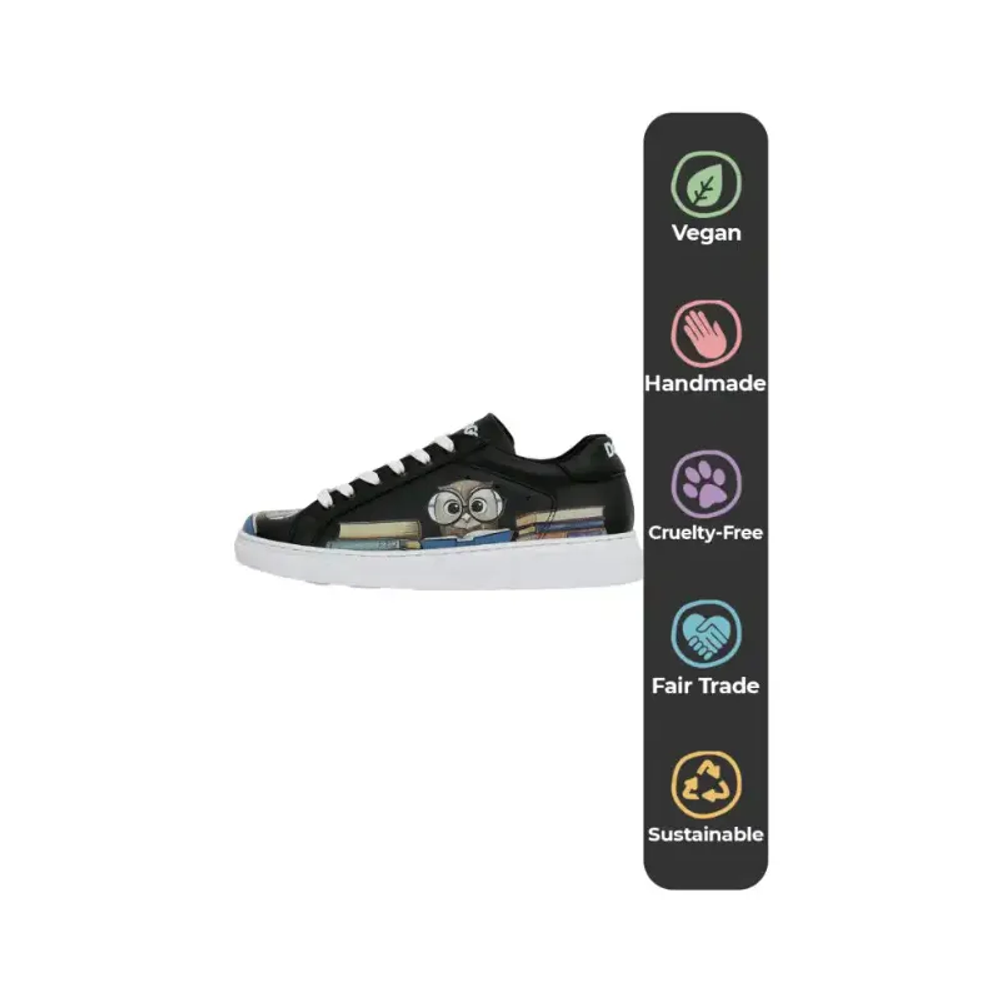 DOGO Ženske patike Ace Sneakers The Wise Owl BLACK slika 5