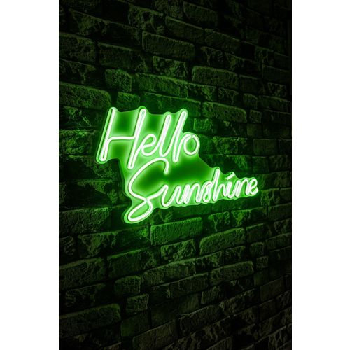 Wallity Zidna LED dekoracija, Hello Sunshine - Green slika 3