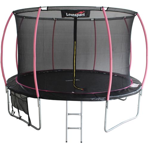 Trampolin SPORT BASE 183 cm - crni - rozi slika 1