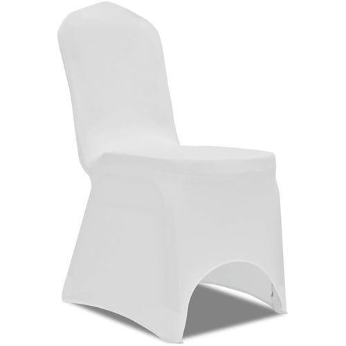 Rastezljive navlake za stolice 100 kom bijele slika 14