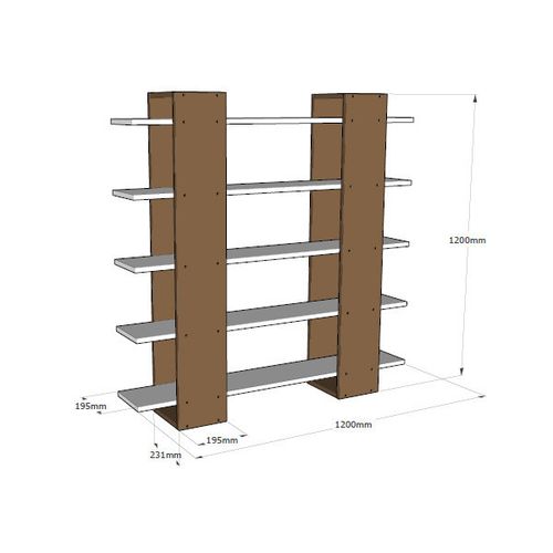 Pool - White, Walnut White
Walnut Bookshelf slika 3