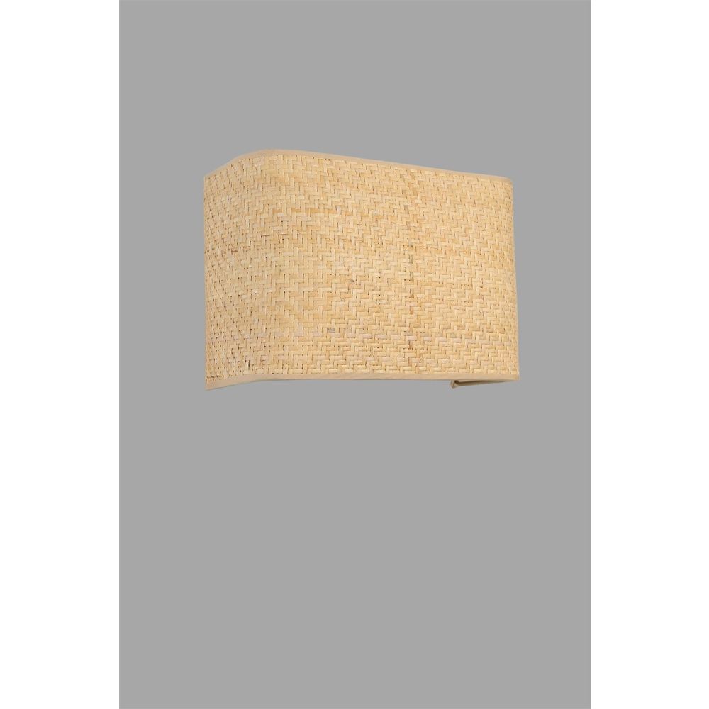 Zidna Lampa od Rattan Hasıra s Abajurima u Bež Boji slika 3