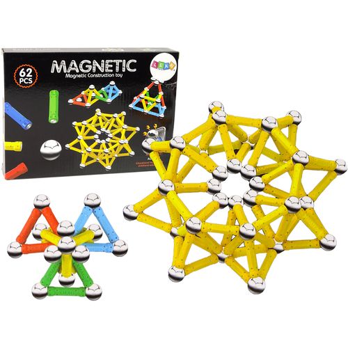 Magnetne cigle - 62 elementa - Stvorite izvanredne građevine! slika 1