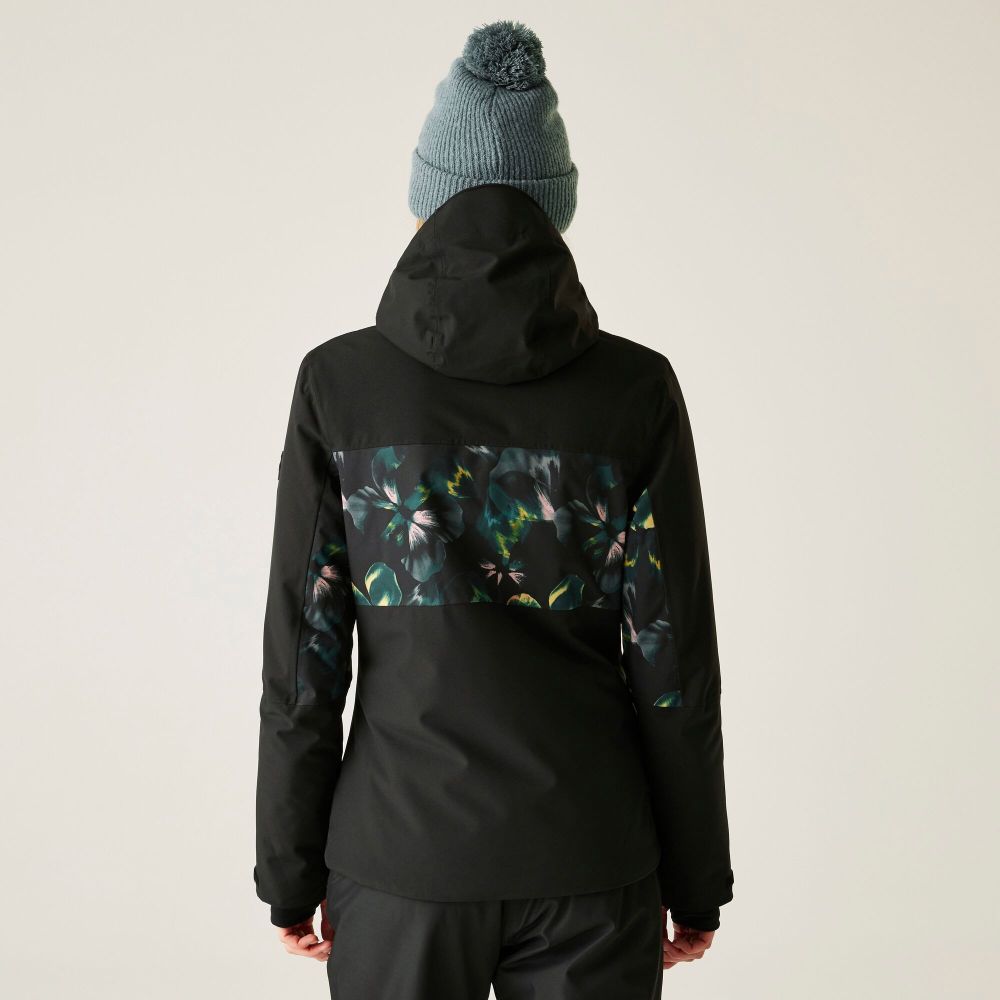 Dare2B Ženska jakna Iced, Black/Electric Floral slika 4