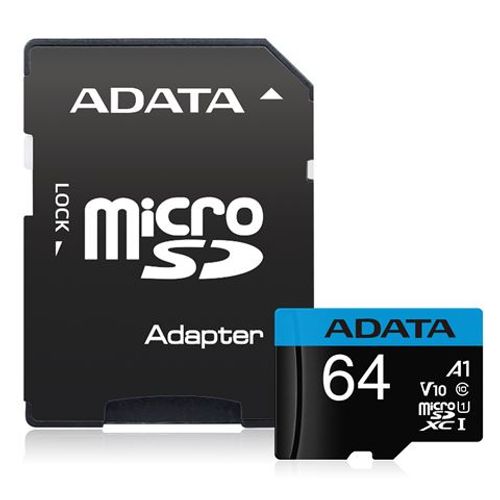 MEM SD MICRO 64GB Premier A1 + ADP AD slika 1