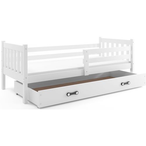 Drveni dječji krevet Carino s ladicom 190*80cm - bijeli slika 2